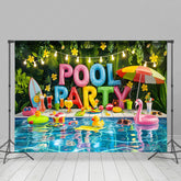 Lofaris Lovely Sweet Hawaiian Summer Pool Party Backdrop